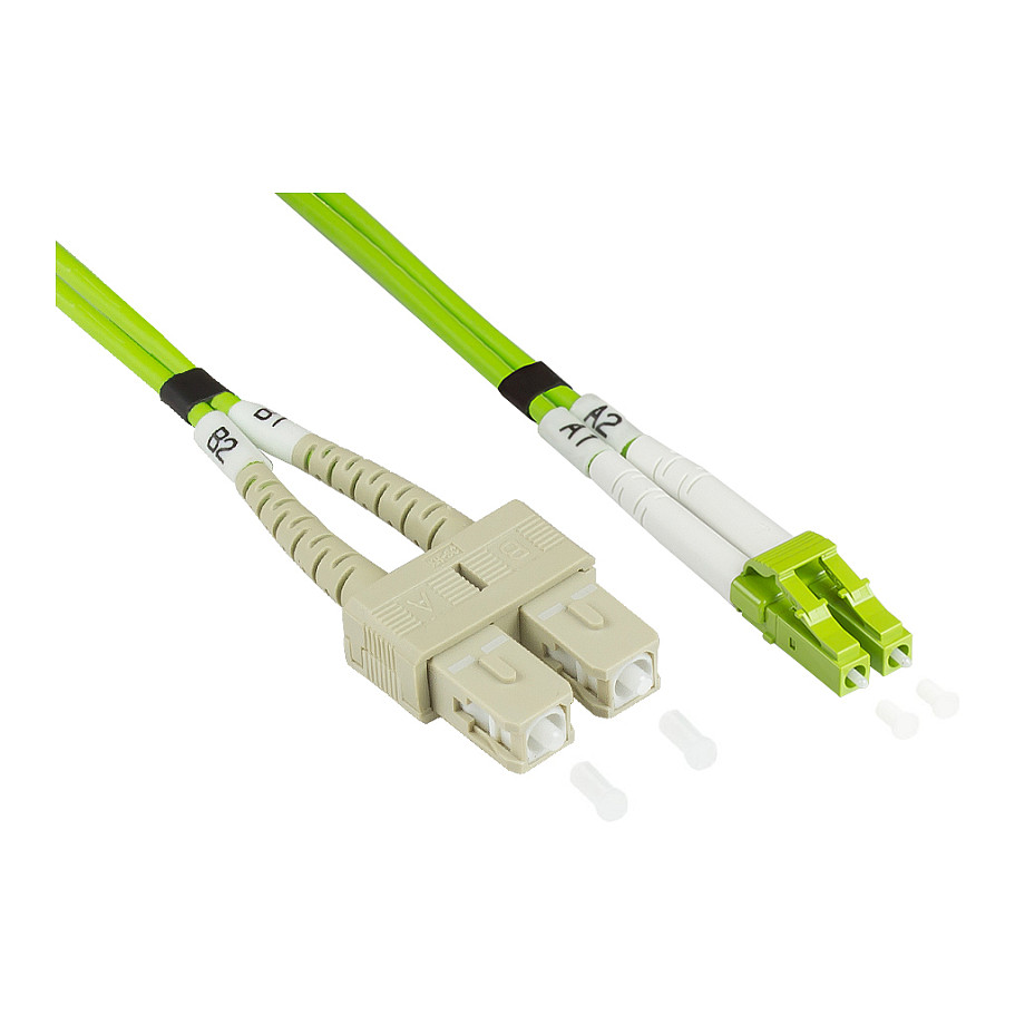 Optički kabel GOOD CONNECTIONS Duplex OM5 LC/SC, 0.5m-0