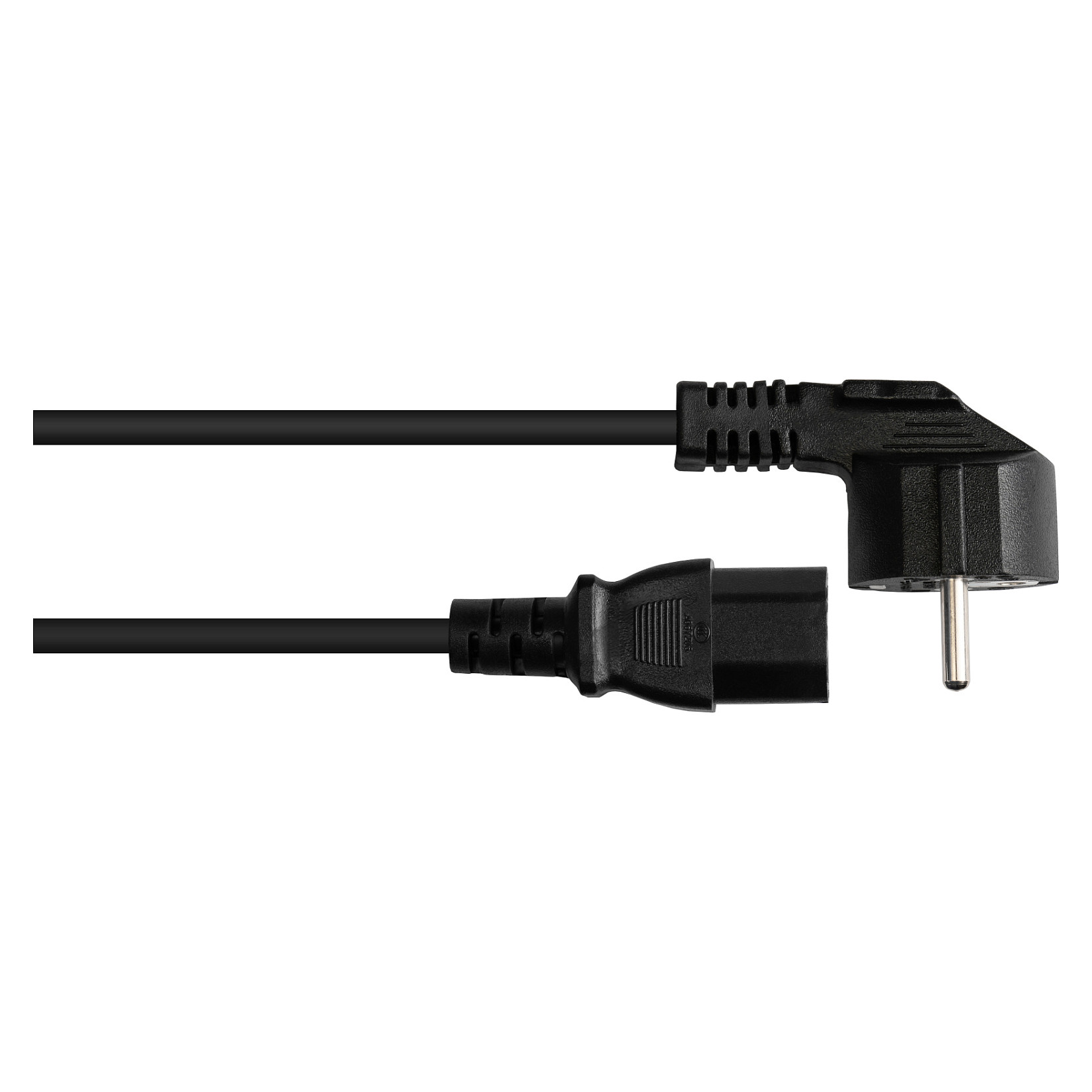Kabel za napajanje GOOD CONNECTIONS Schuko na C15 (kutni), 5m, crna boja-1