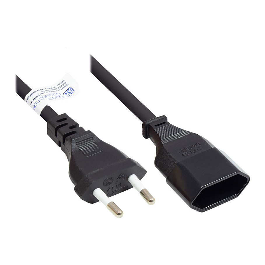 Produžni kabel GOOD CONNECTIONS Europlug 0.2m crna boja