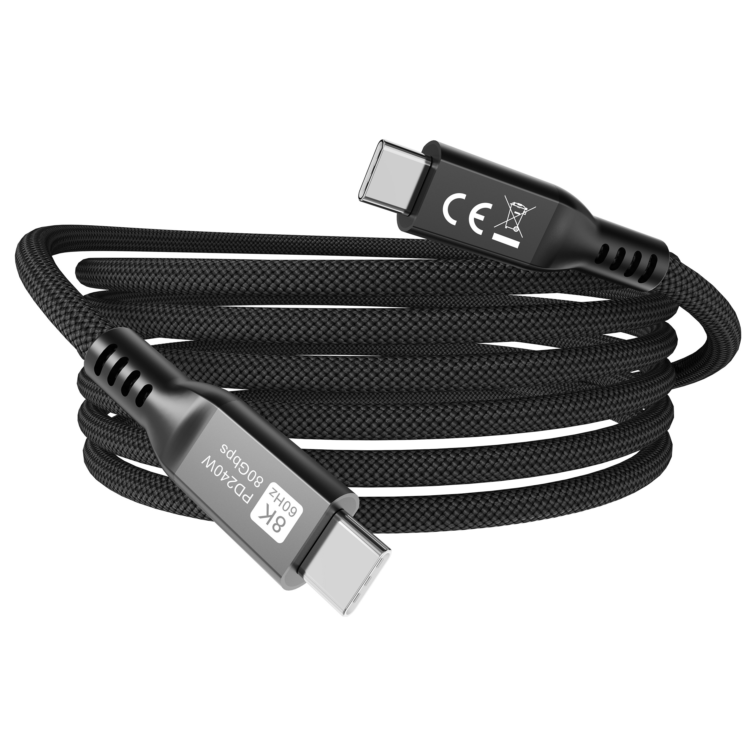 Equip USB-C 4.0 Kabel 80Gbps PD 240W, 1.2m-2