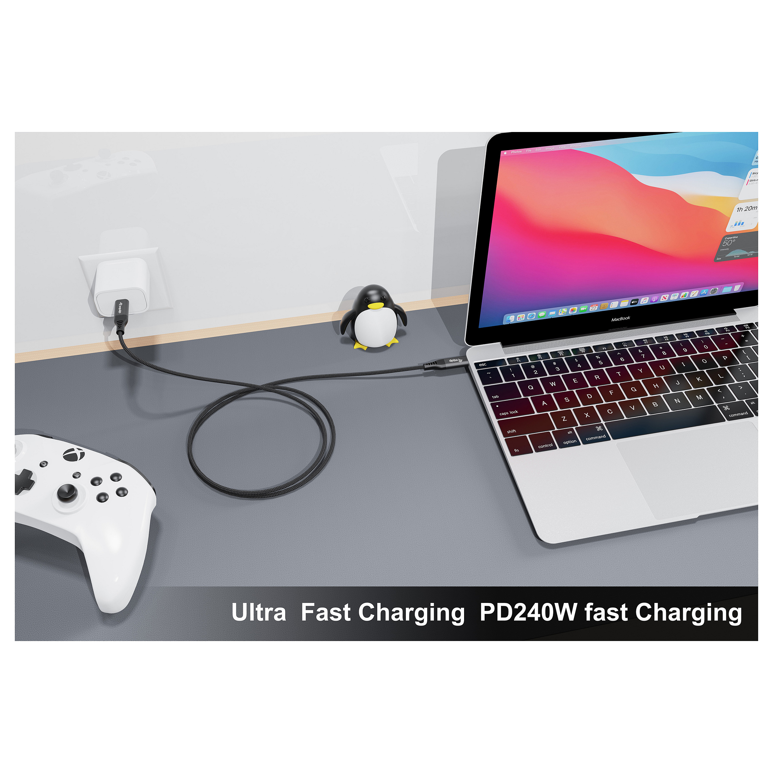 Equip USB-C 4.0 Kabel 80Gbps PD 240W, 1.2m-6
