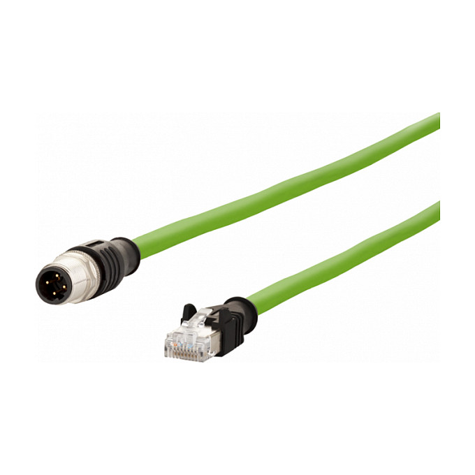 Industrijski mrežni kabel METZ CONNECT M12 D-kod na RJ45 5m (142M2D11050)-0