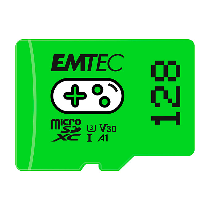 Memorijska kartica EMTEC microSDXC 128GB Gaming (UHS-I U3, V30, A1) zelena boja-0