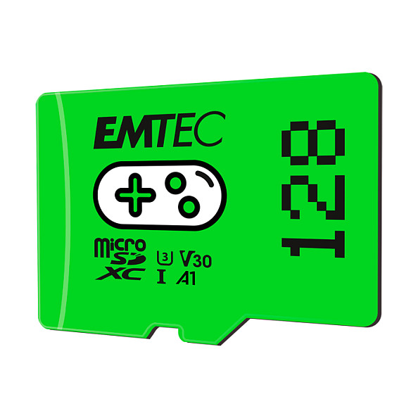 Memorijska kartica EMTEC microSDXC 128GB Gaming (UHS-I U3, V30, A1) zelena boja-1