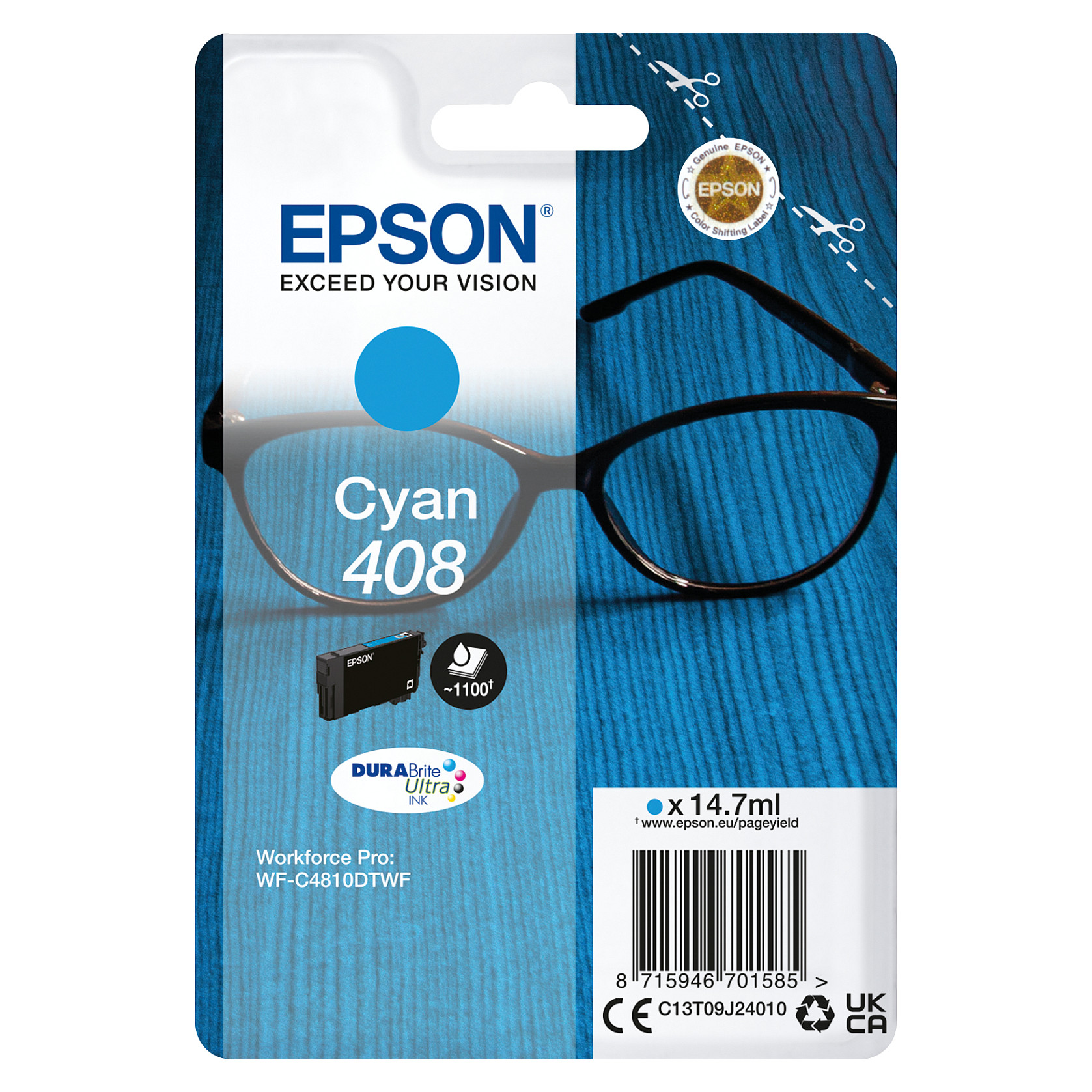 Tinta EPSON 408 plava (C13T09K24010)-0
