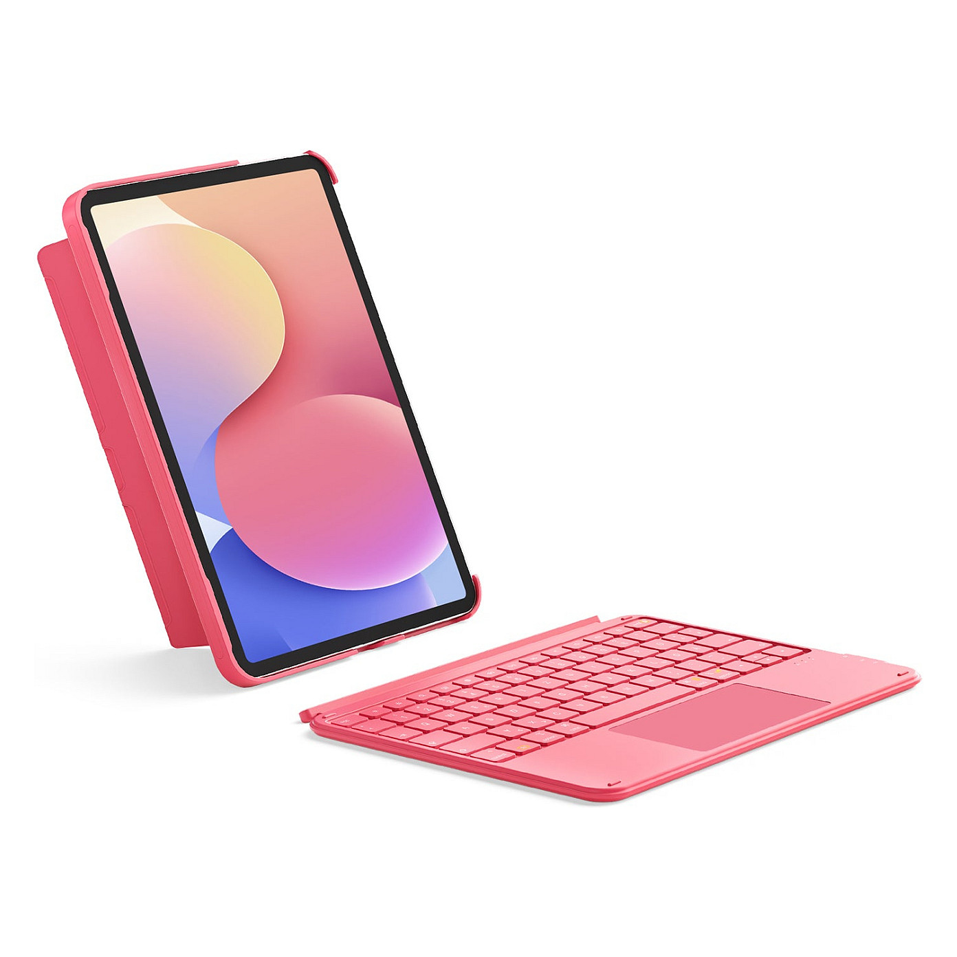 Tipkovnica s kućištem INATECK KB02012 za iPad Pro 11" / Air 4/5 (QWERTZ), crvena boja-2