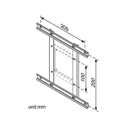 Univerzalni VESA adapter, 100x100 na 200x200-3
