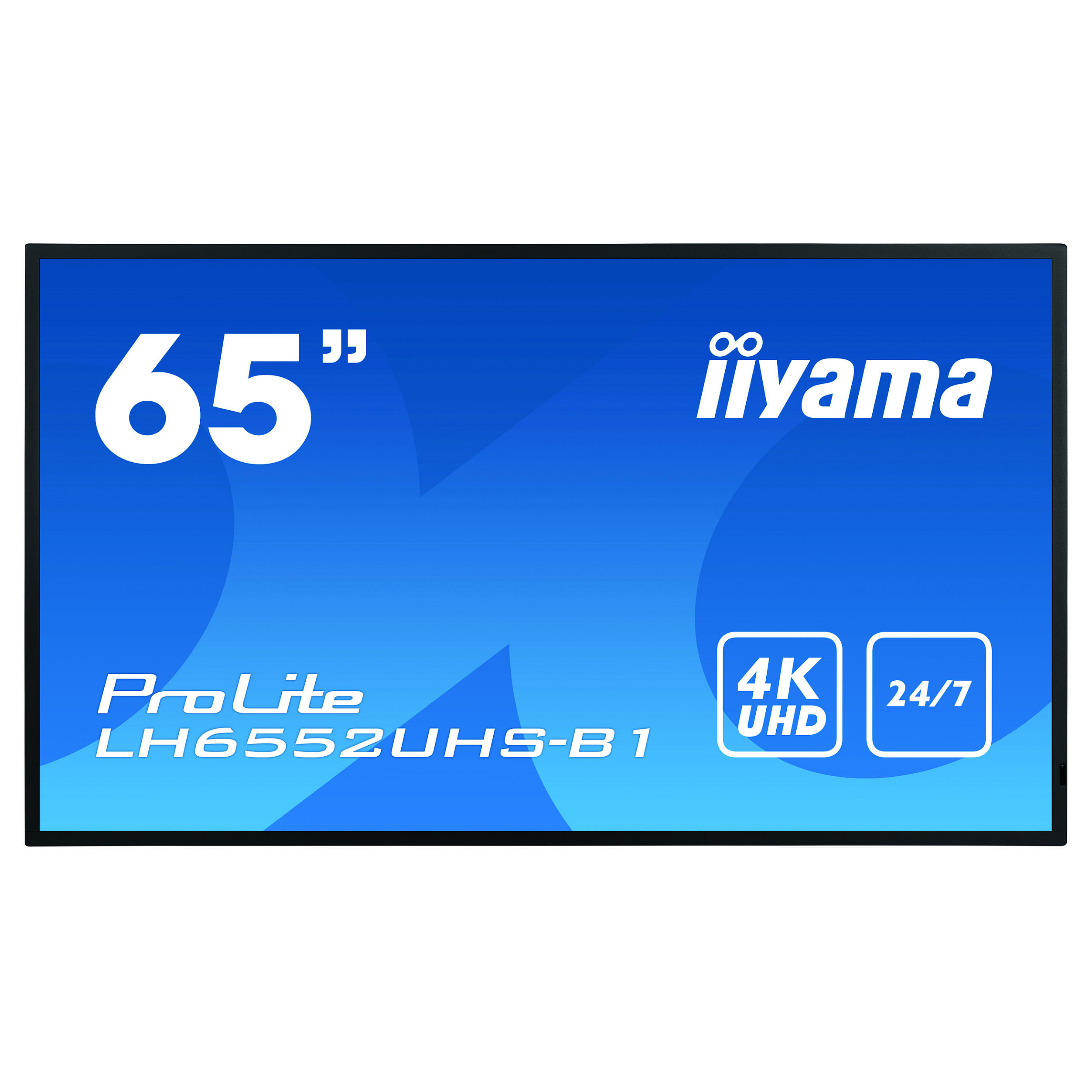 IIYAMA LH6552UHS-B1 165.10cm 65Zoll UHD IPS Landscape and Portrait 500cd/m2 DVI-I VGA DP 3xHDMI DP MST 2xUSB2.0 LAN/RS232 PC-Slot-2
