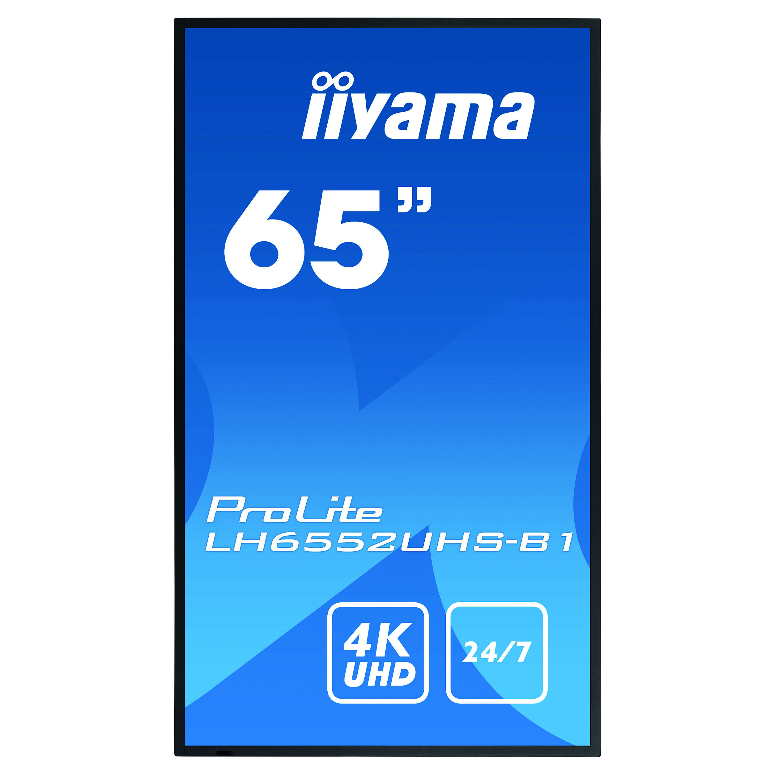 IIYAMA LH6552UHS-B1 165.10cm 65Zoll UHD IPS Landscape and Portrait 500cd/m2 DVI-I VGA DP 3xHDMI DP MST 2xUSB2.0 LAN/RS232 PC-Slot-12