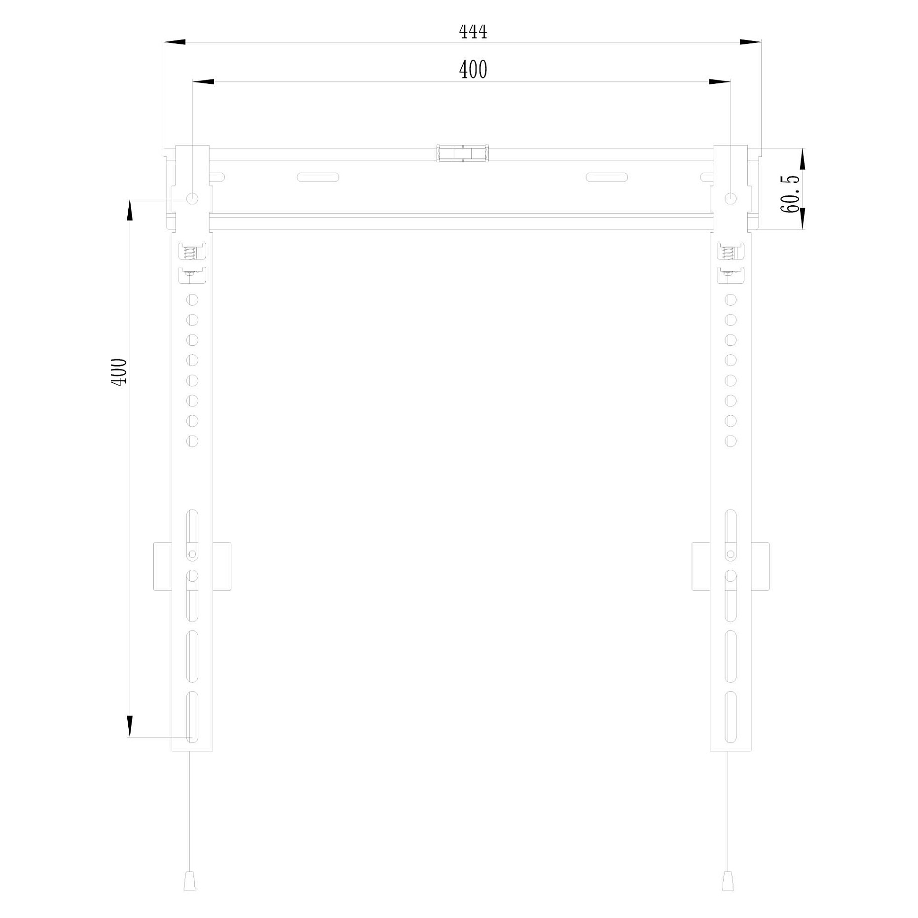 Nosač za TV EQUIP Pro 650113 (fiksni, 37"-70", 50 kg, VESA 600x400, crna boja)-2