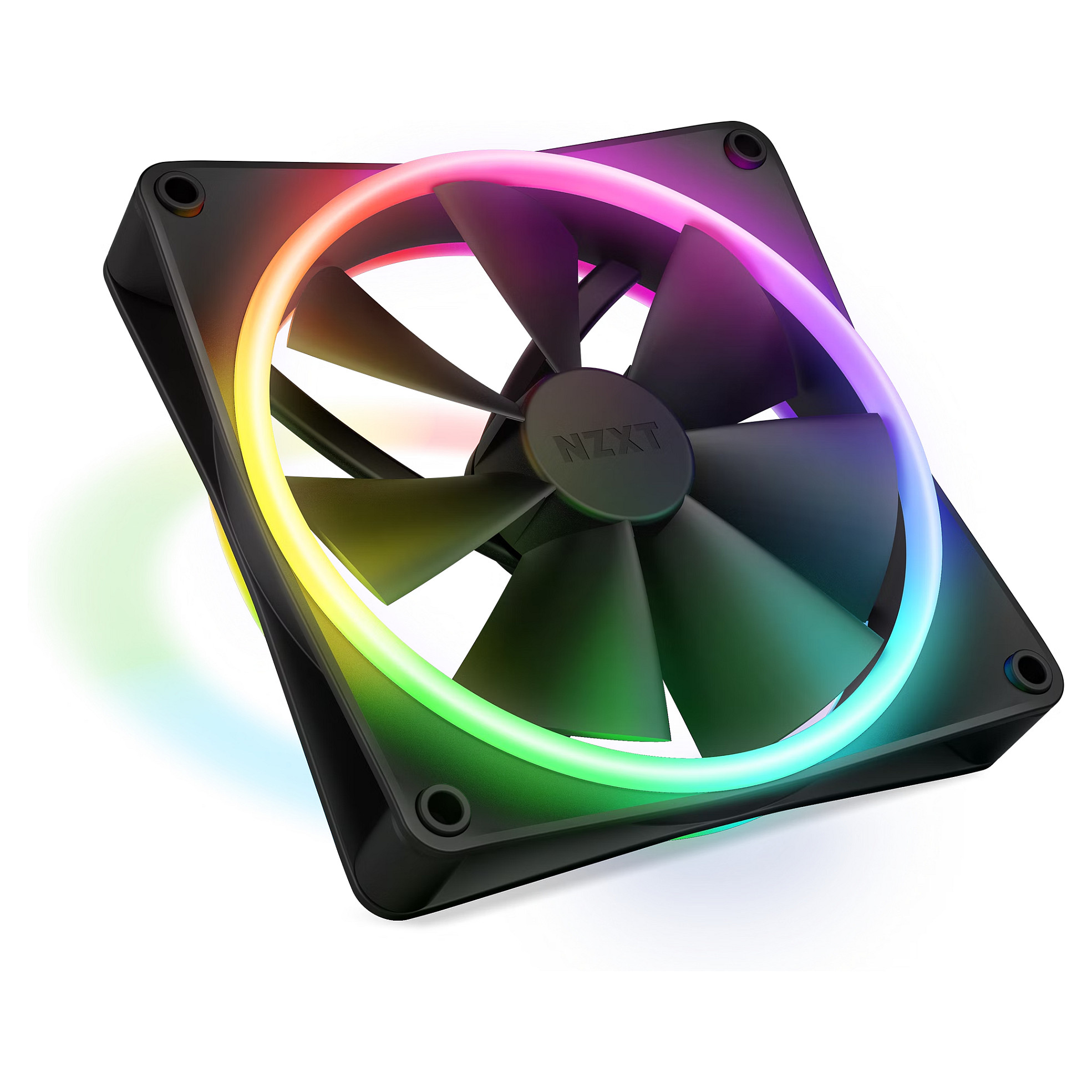 Ventilator za PC NZXT F120 RGB DUO 120mm, crni