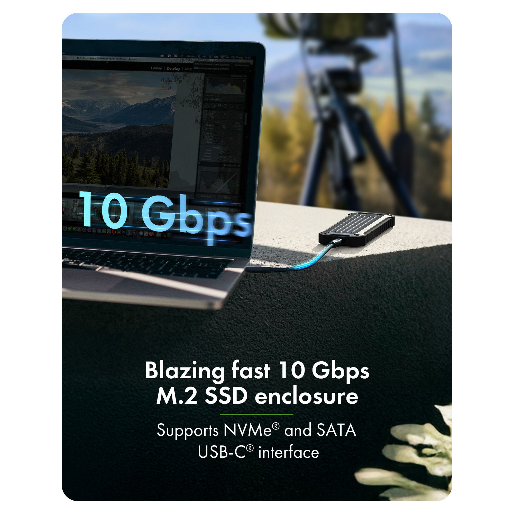 Vanjsko kućište ICY BOX IB-1827MCP-C31 za M.2 NVMe/SATA SSD, USB 3.2 Gen 2-3