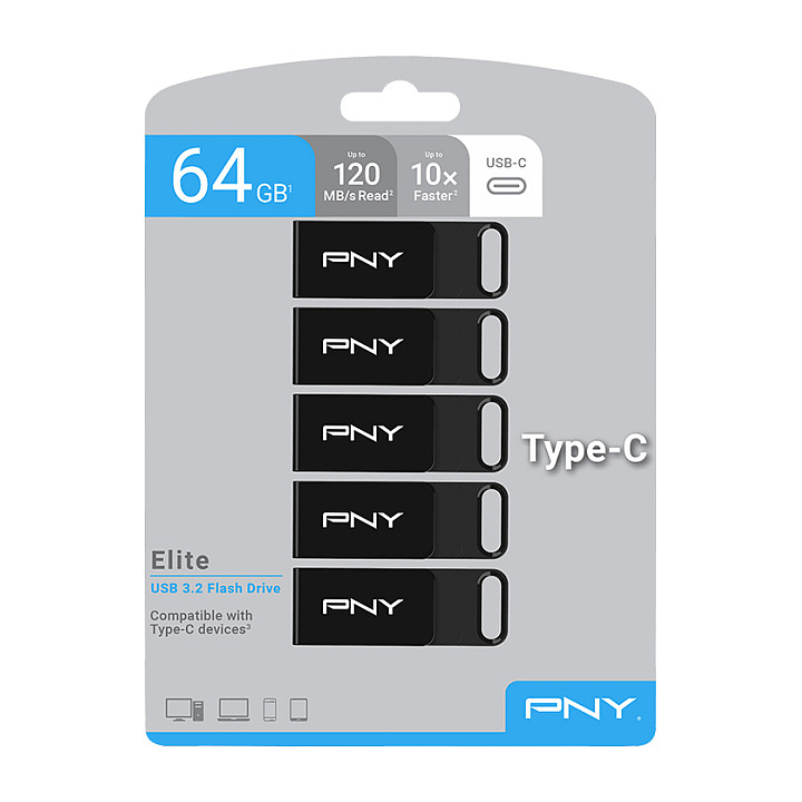 USB stick PNY Elite-X Type-C 64GB USB 3.2 Gen 1-9