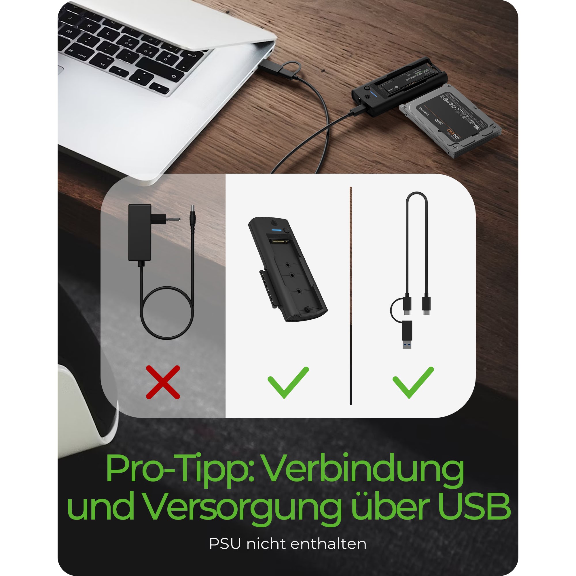 ICY BOX IB-180MS-C31 USB-C/USB-A 3.2 docking stanica za M.2 NVMe SSD i 3.5"/2.5" SATA HDD/SSD-5