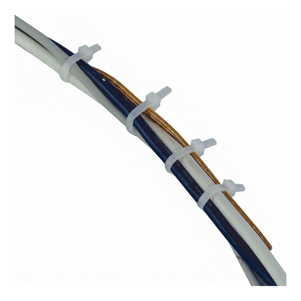 Vezice za kabele WKK 100 x 2.5 mm (100 komada) prirodna boja-0