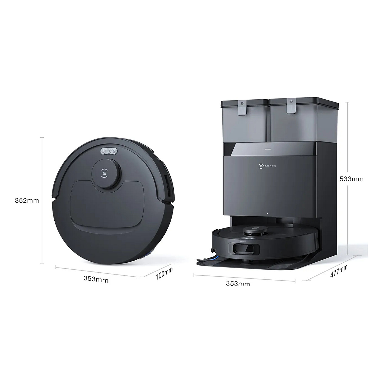 Robotski usisavač ECOVACS DEEBOT T30C (Gen2) crna boja-5