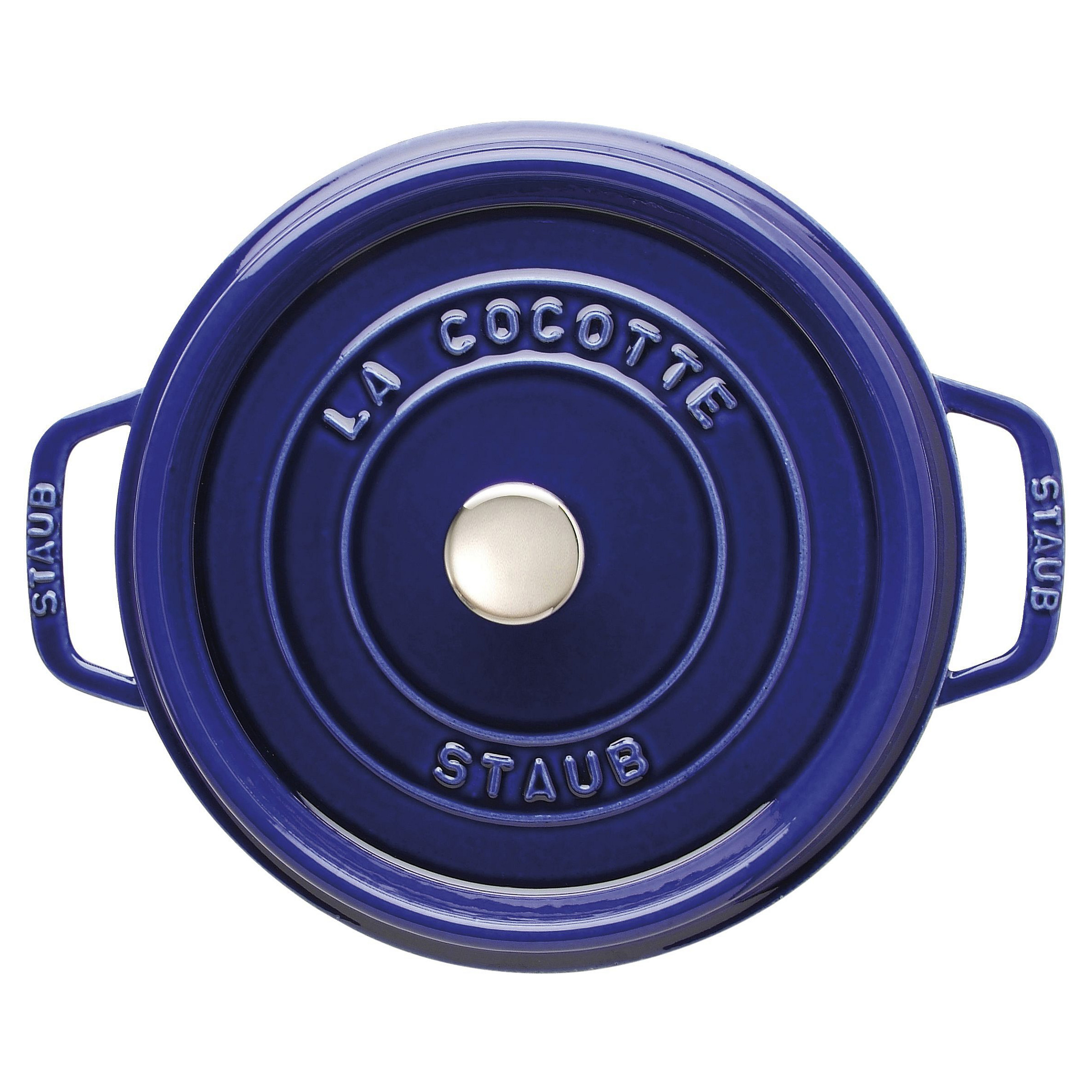STAUB La Cocotte okrugli lonac od lijevanog željeza 24 cm, tamno plava boja-1