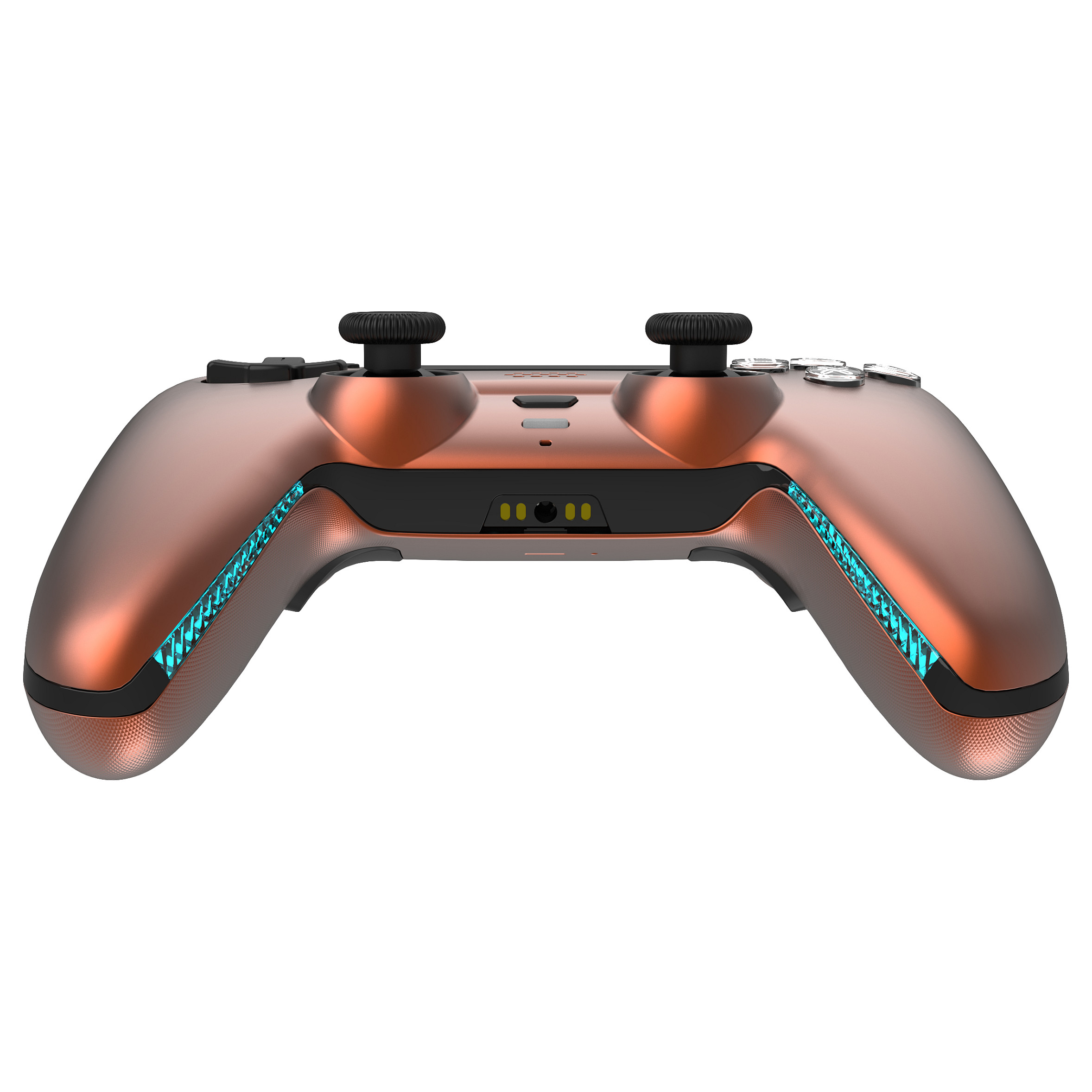 Bežični kontroler DELTACO GAM-143-O sa stanicom za punjenje za PS5/PC/Android/iOS (narančasta boja)-2