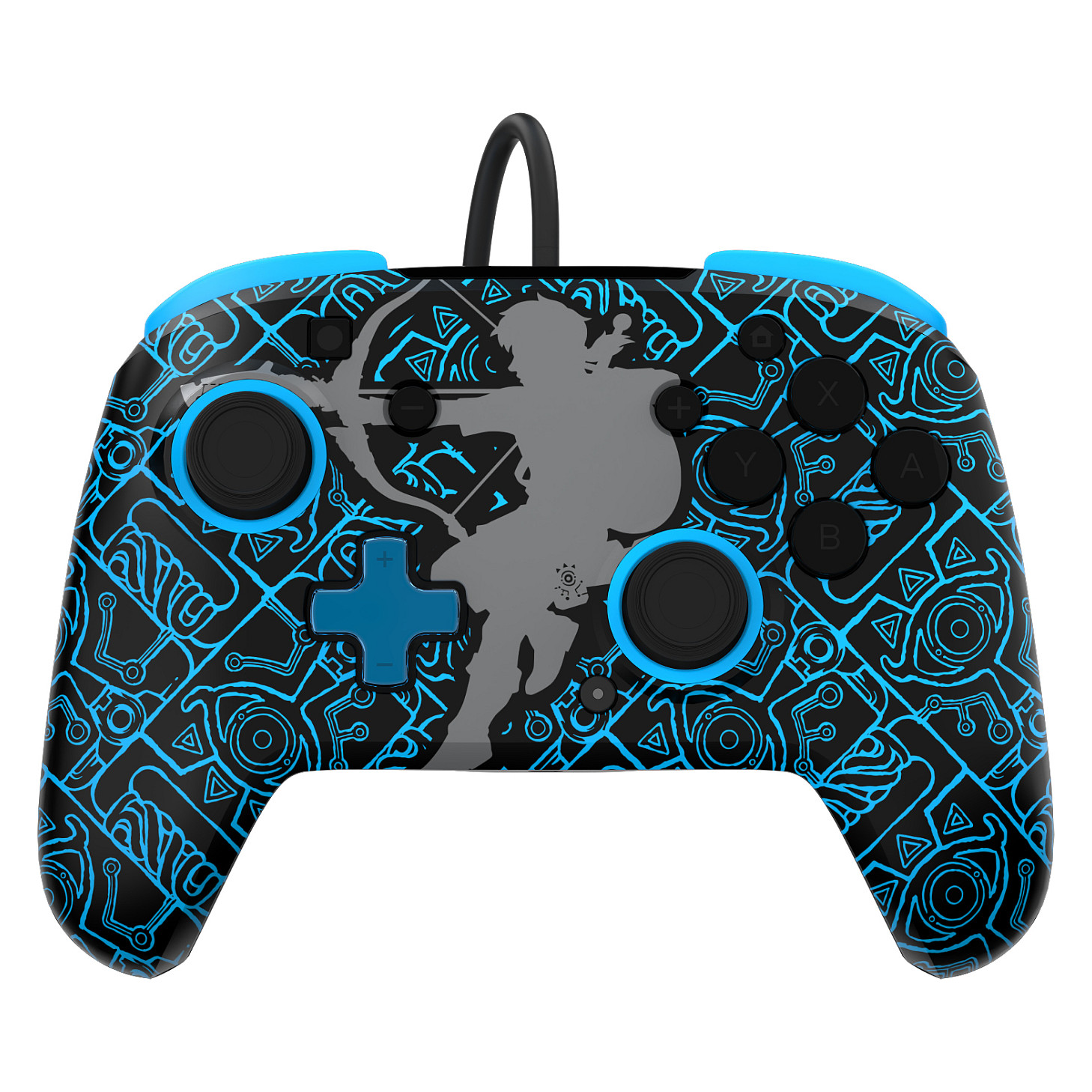 Žičani kontroler PDP Rematch GLOW za Nintendo Switch (Sheikah Shoot)-0