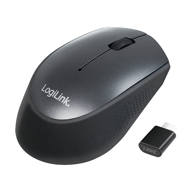 Bežični optički miš LOGILINK ID0118 (2.4 GHz, 1000 dpi) crna boja-0
