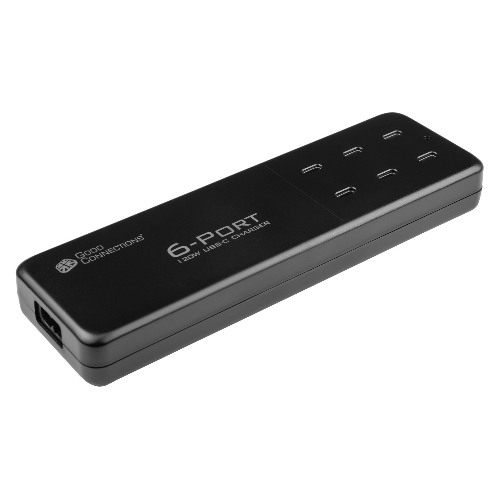 Stolni USB punjač GOOD CONNECTIONS 120W 6-portni (3x USB-C PD, 3x USB-A QC 4.0+) crna boja-0