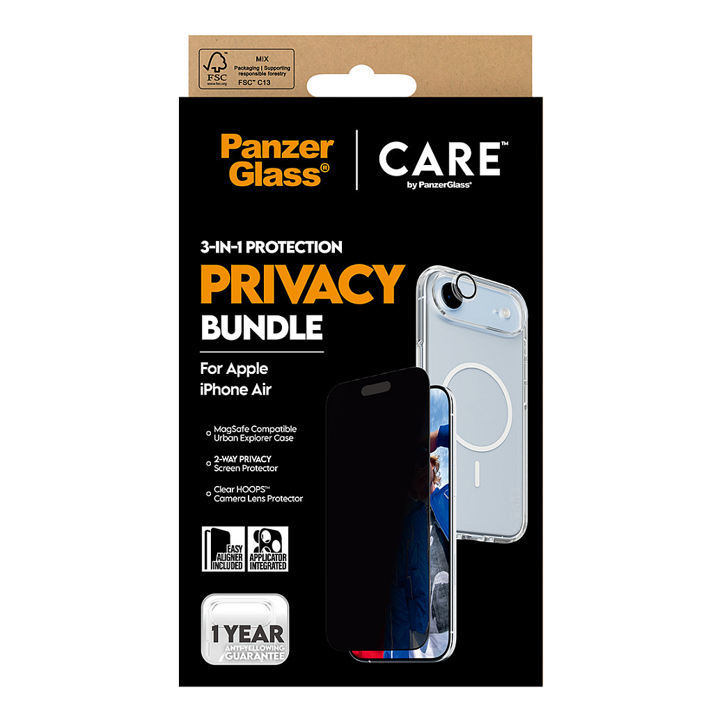 Zaštitni set PANZER GLASS Care 3-u-1 Privacy za iPhone 15 Pro-2