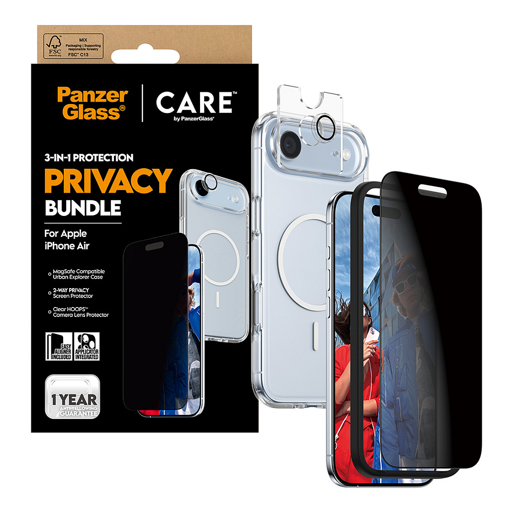 Zaštitni set PANZER GLASS Care 3-u-1 Privacy za iPhone 15 Pro-5