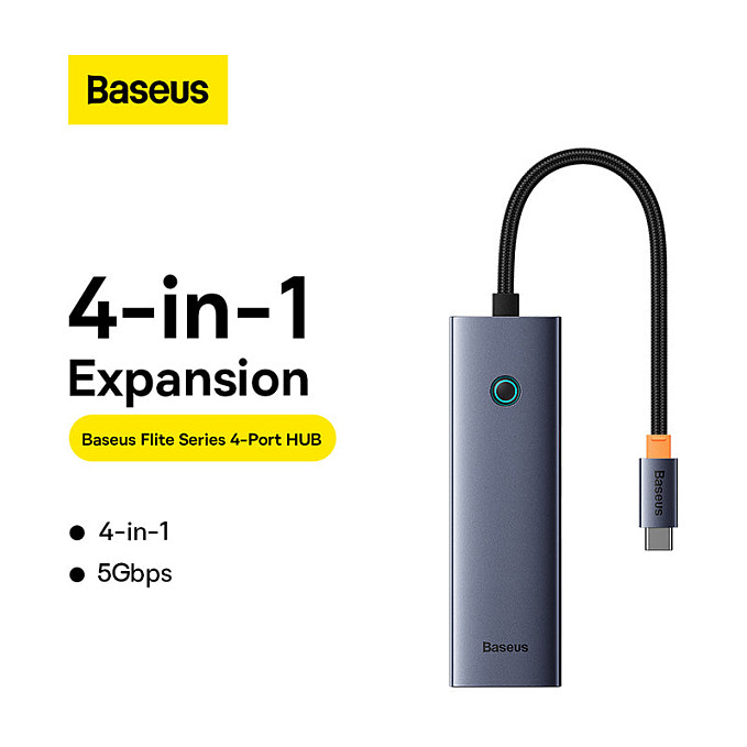 USB Hub BASEUS UltraJoy Series 4-Port (USB-C na 4x USB-A 3.0)-3