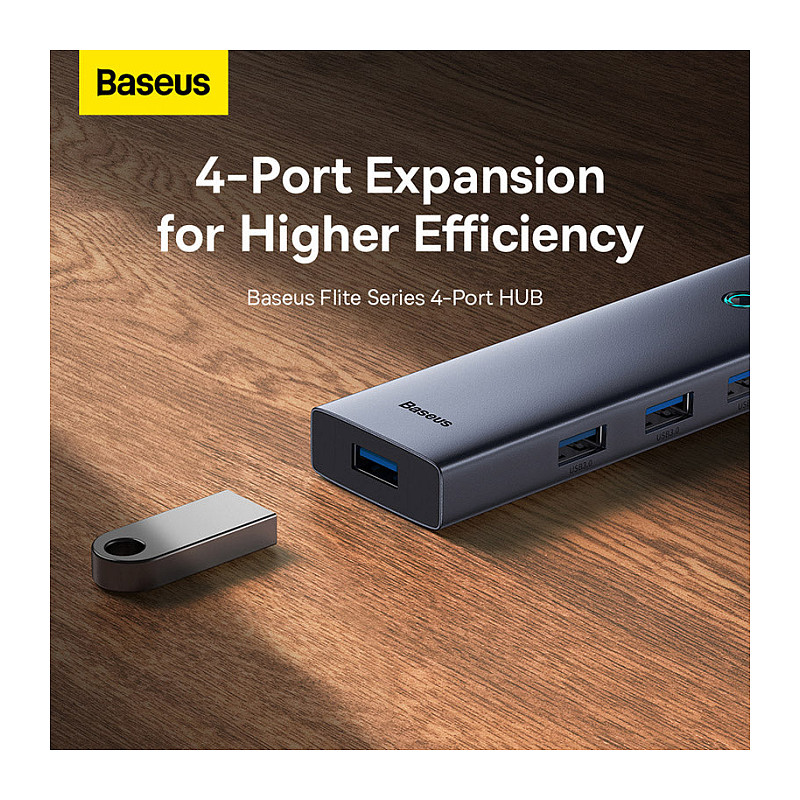 USB Hub BASEUS UltraJoy Series 4-Port (USB-C na 4x USB-A 3.0)-4