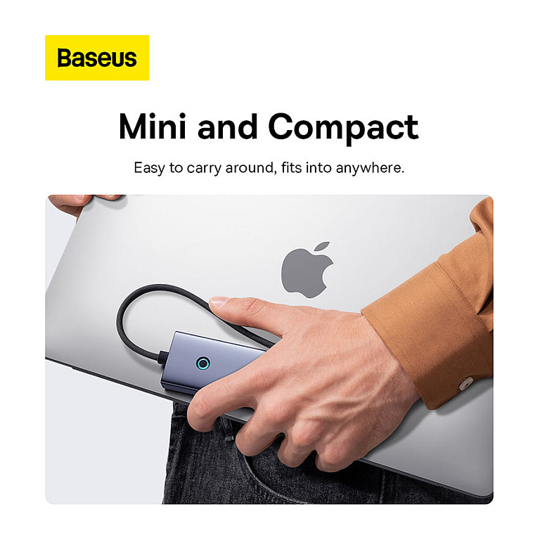 USB Hub BASEUS UltraJoy Series 4-Port (USB-C na 4x USB-A 3.0)-7