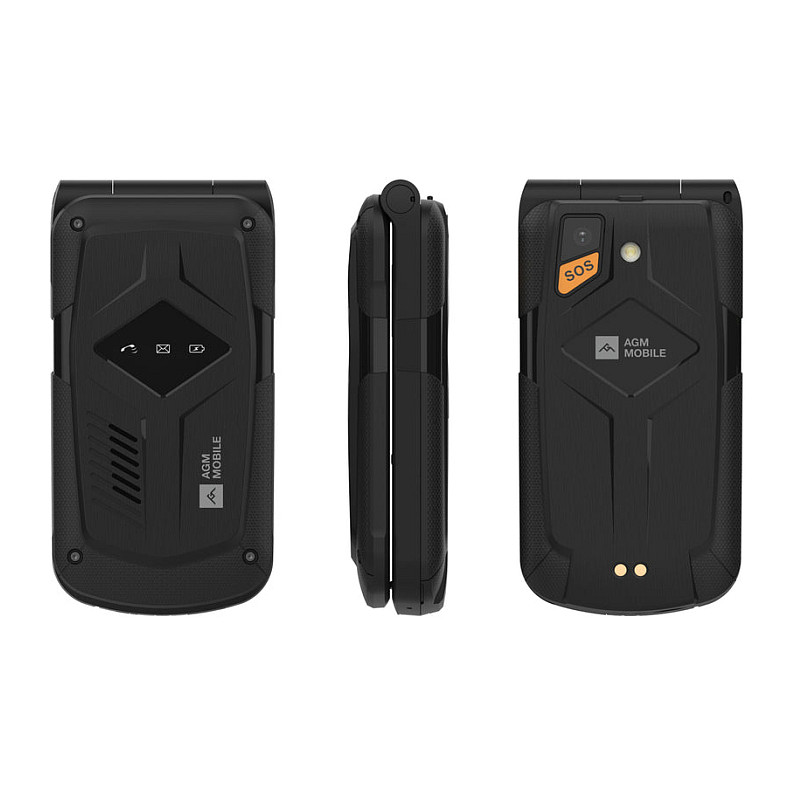 Mobitel AGM M10 Flip (2.4", 4G, preklopni, IP68, 1200 mAh, crna boja)-1