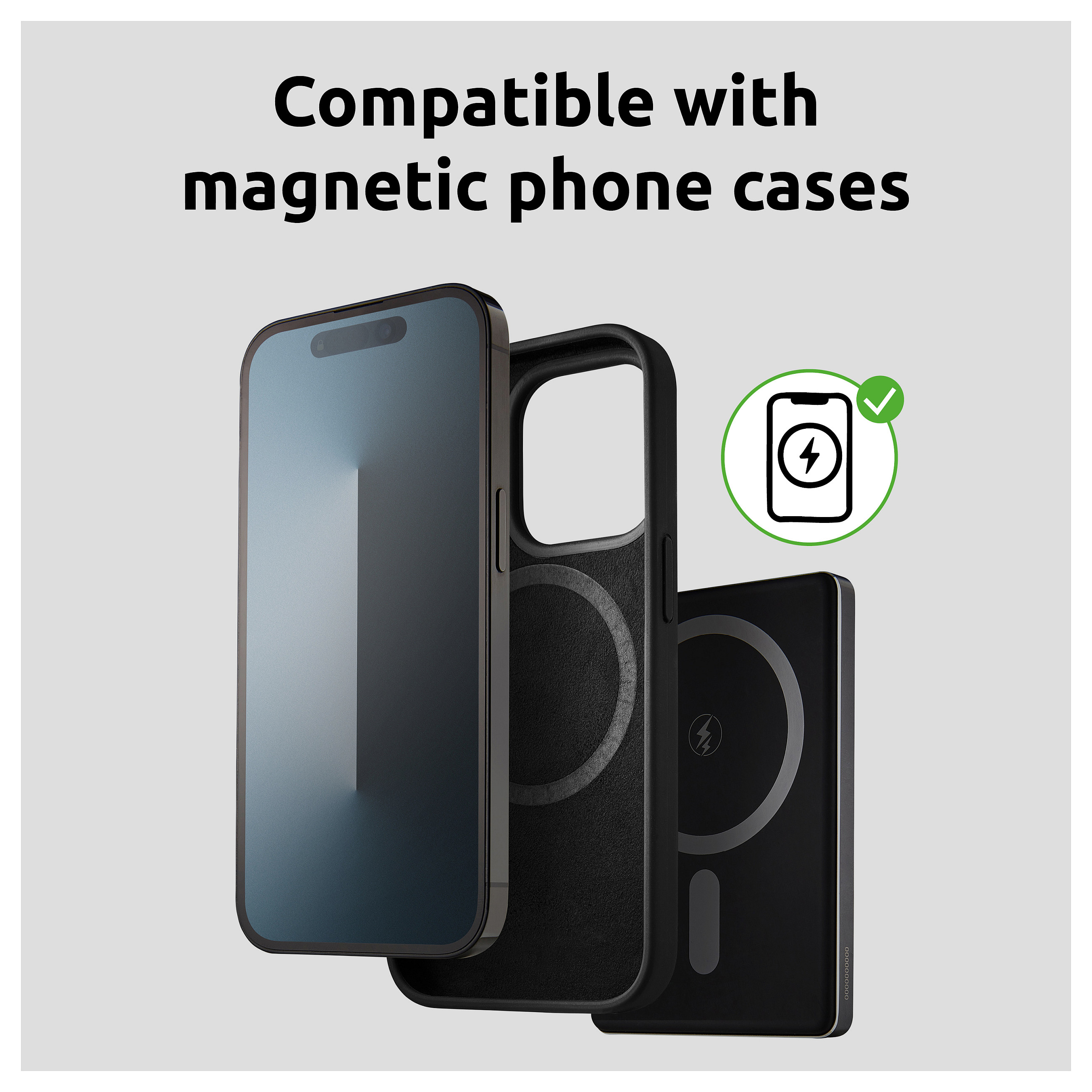 Prijenosna baterija INTENSO Magnetic Wireless MW5000 (5000 mAh) siva boja-16
