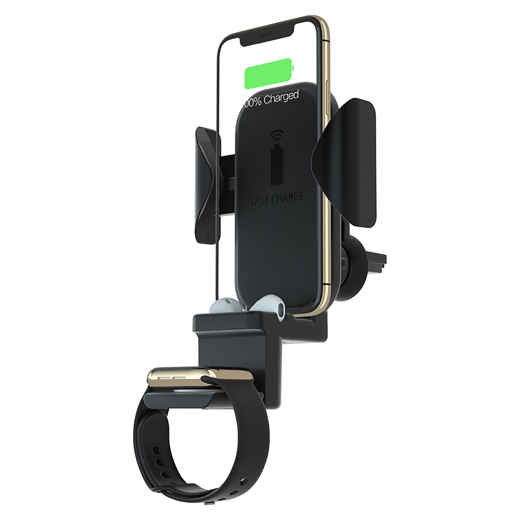 Bežični auto punjač TERRATEC ChargeAIR All Car (10W, Qi)-1