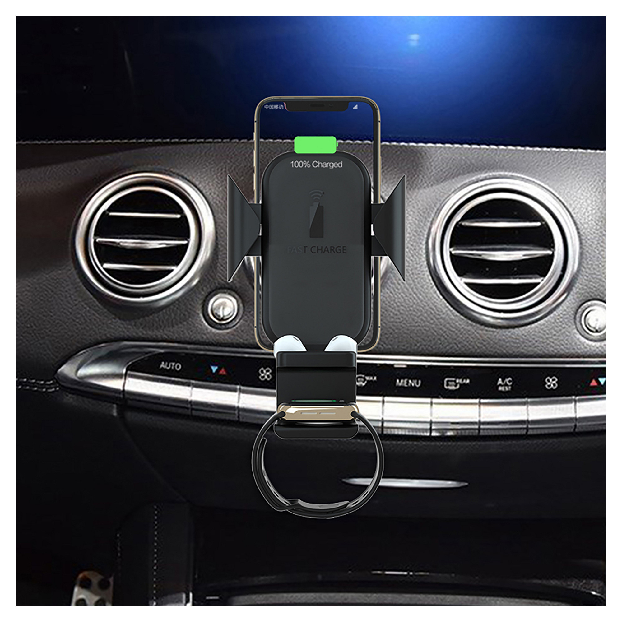 Bežični auto punjač TERRATEC ChargeAIR All Car (10W, Qi)-3