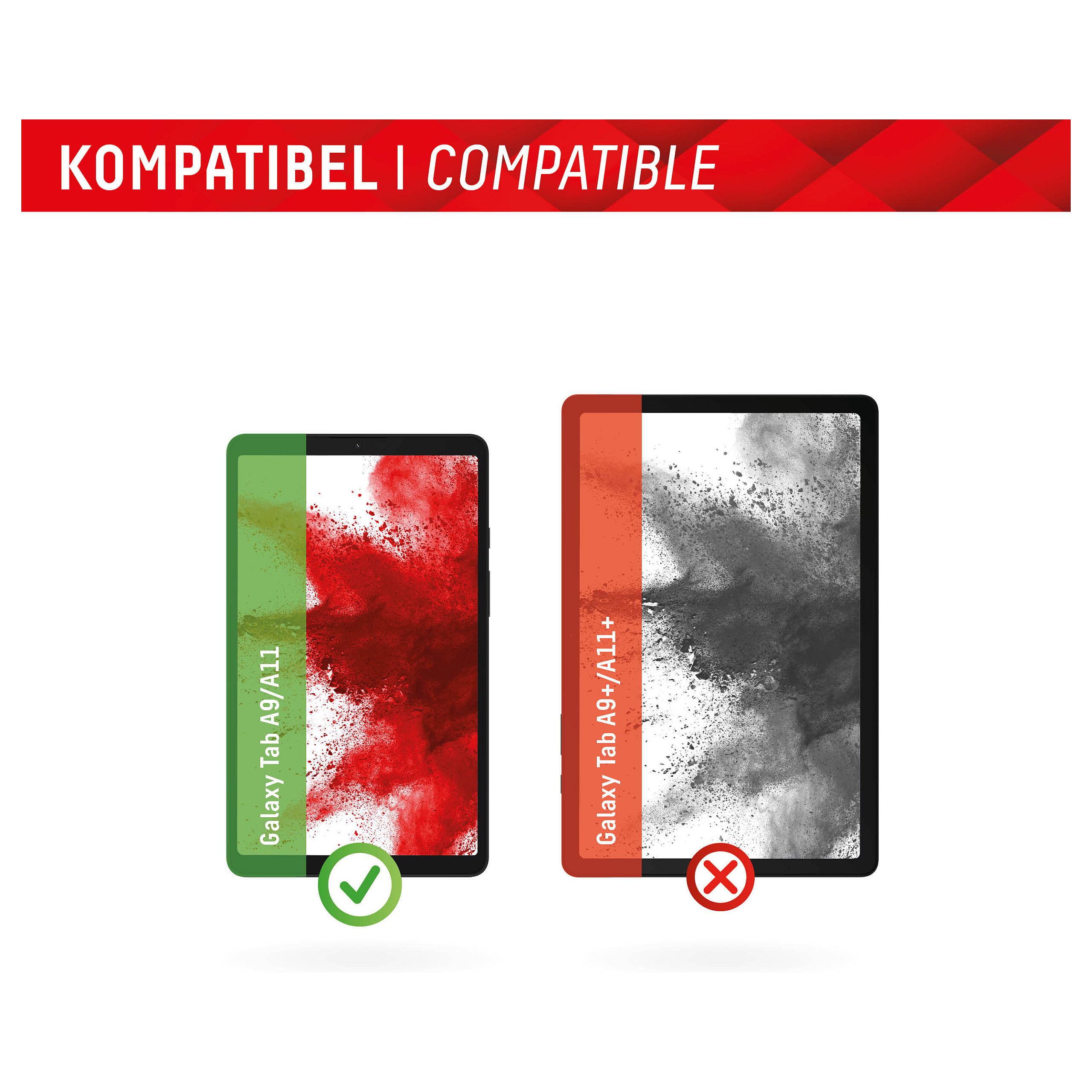 DISPLEX Tablet Glasschutzfolie fÃ¼r Samsung Galaxy Tab A9/A11-4