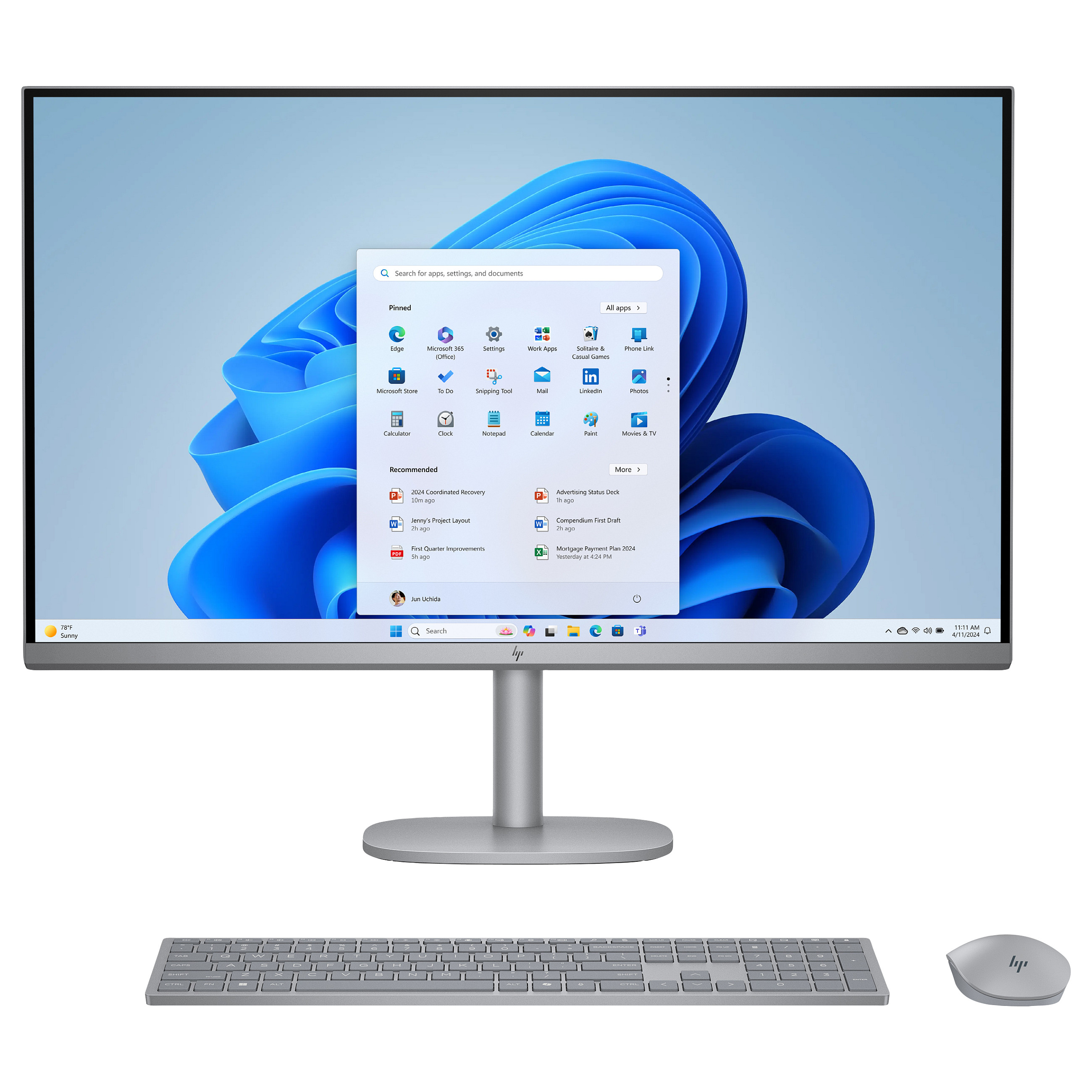 All-in-One računalo HP OmniStudio X 32-c0473ng (31,5", IPS, 3840 × 2160, Intel Core Ultra 7 155H, 16 GB, 1 TB SSD, Intel Arc Graphics, Windows 11 Home, DE tipkovnica, bijela-0