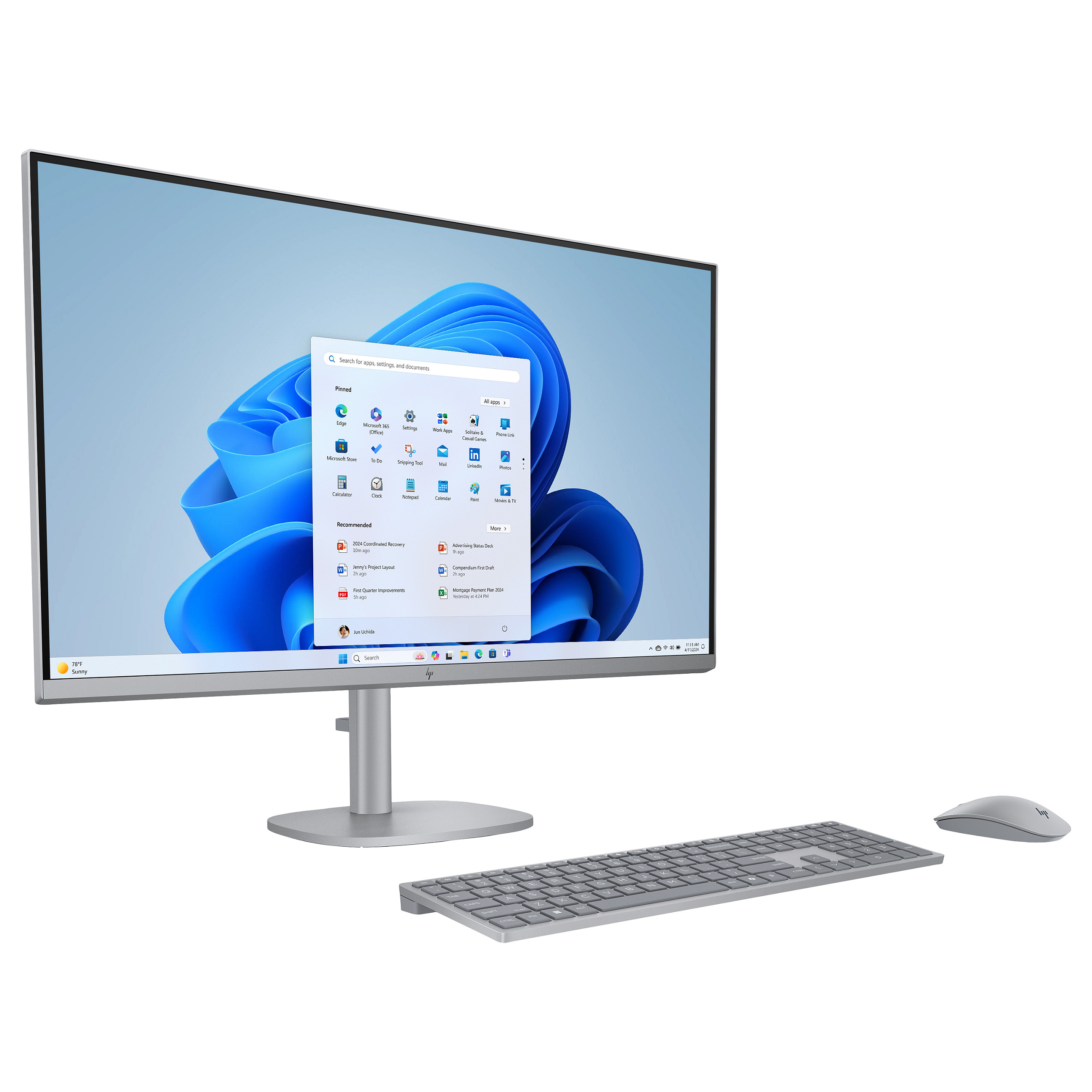 All-in-One računalo HP OmniStudio X 32-c0473ng (31,5", IPS, 3840 × 2160, Intel Core Ultra 7 155H, 16 GB, 1 TB SSD, Intel Arc Graphics, Windows 11 Home, DE tipkovnica, bijela-1