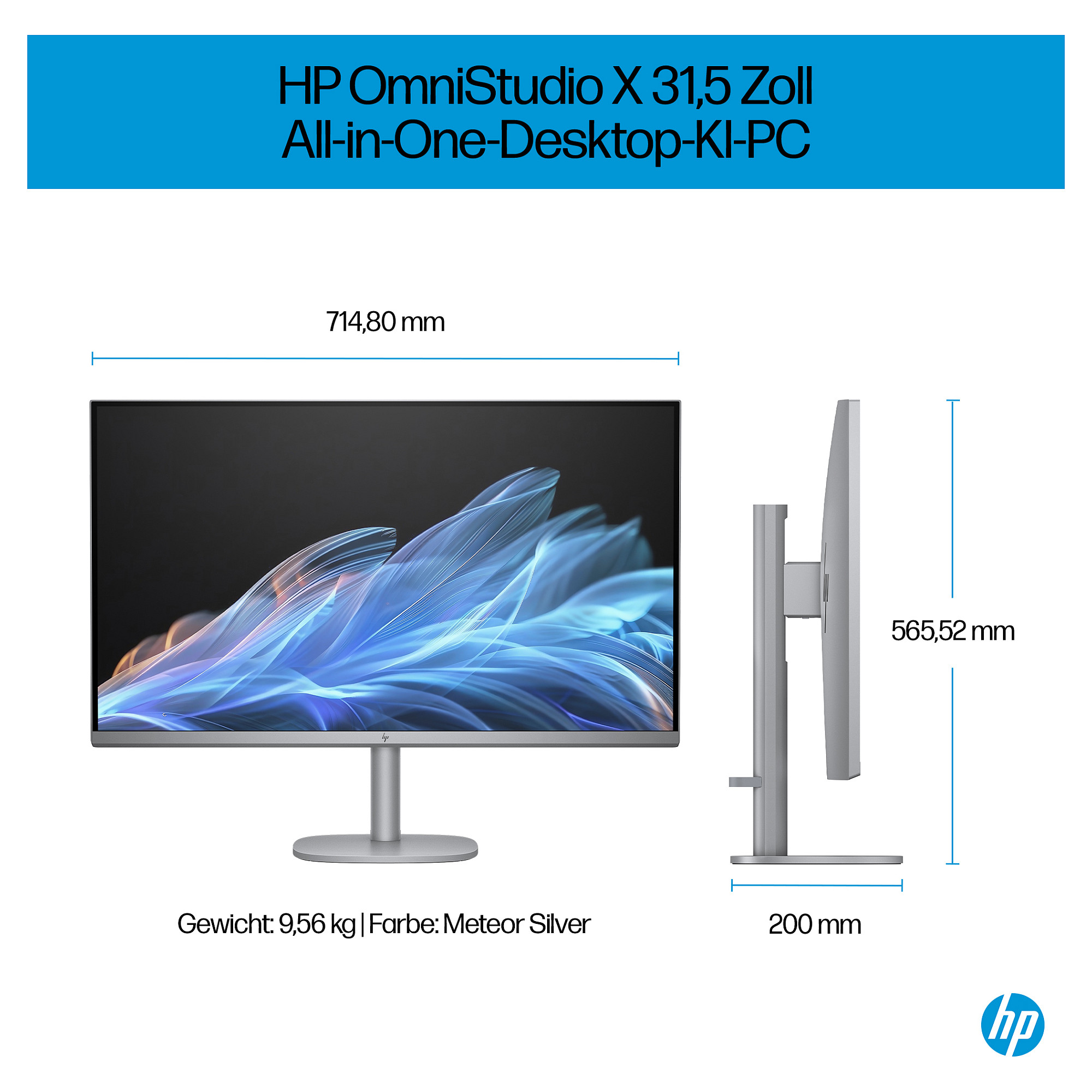 All-in-One računalo HP OmniStudio X 32-c0473ng (31,5", IPS, 3840 × 2160, Intel Core Ultra 7 155H, 16 GB, 1 TB SSD, Intel Arc Graphics, Windows 11 Home, DE tipkovnica, bijela-19