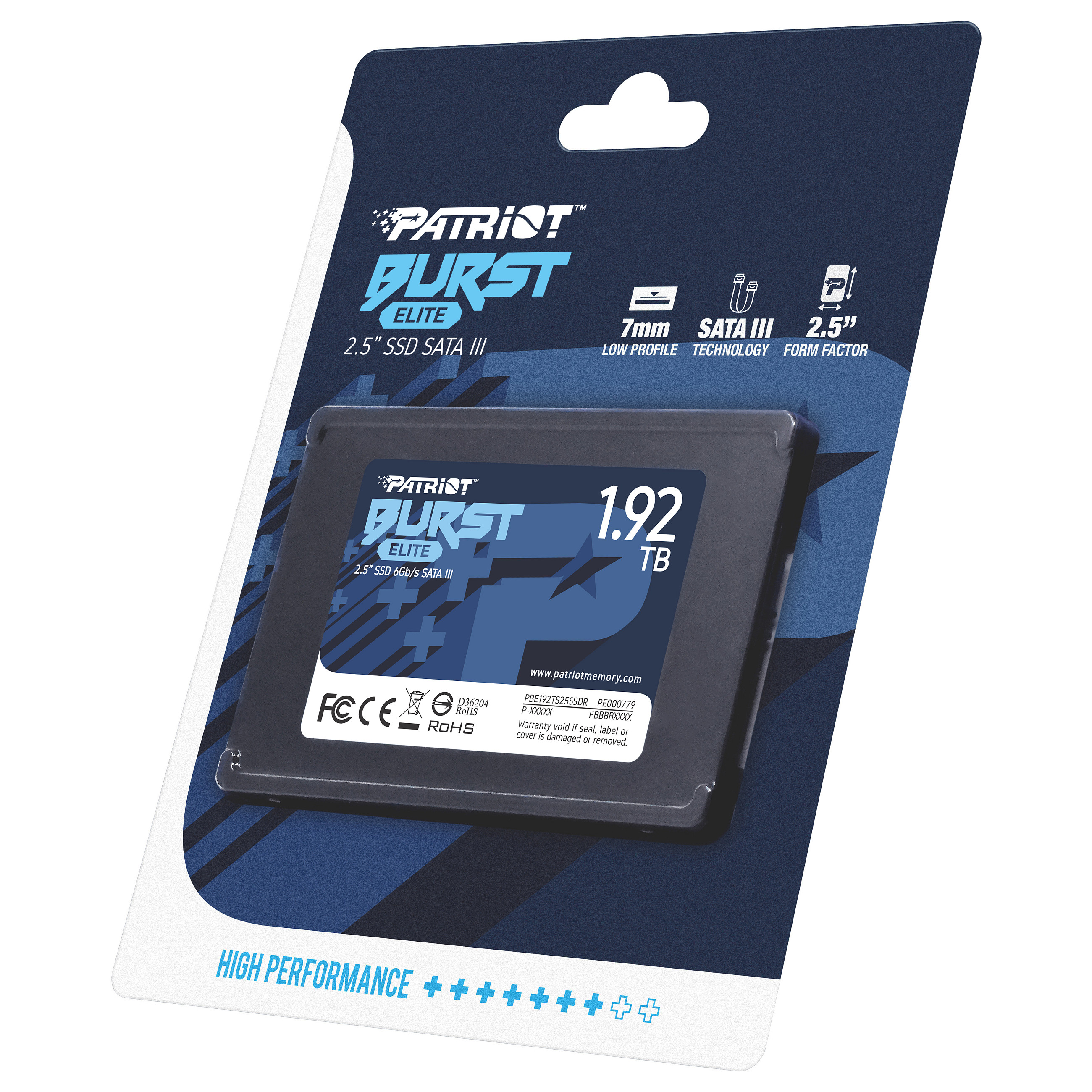 SSD disk PATRIOT Burst Elite 1.92TB 2.5" SATA III-7