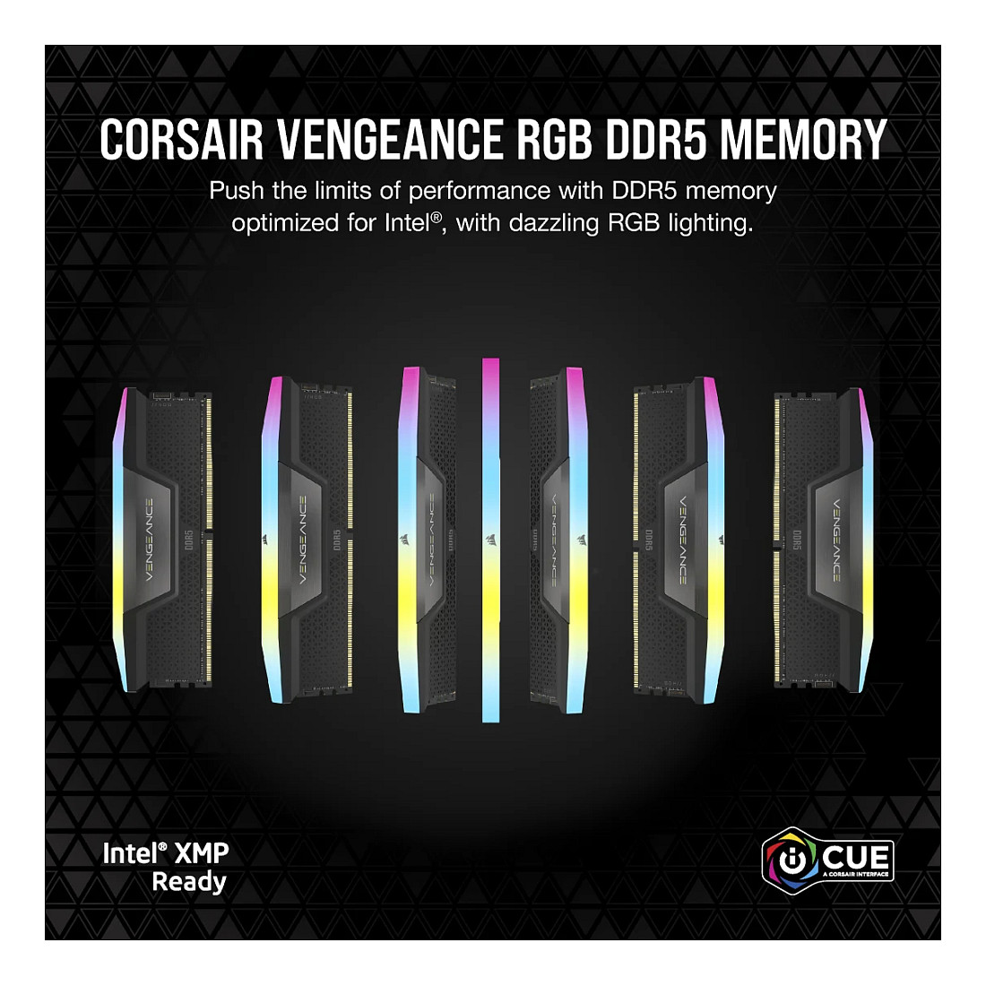 Radna memorija CORSAIR Vengeance RGB DDR5 8GB 5200MHz CL40 crna boja-3