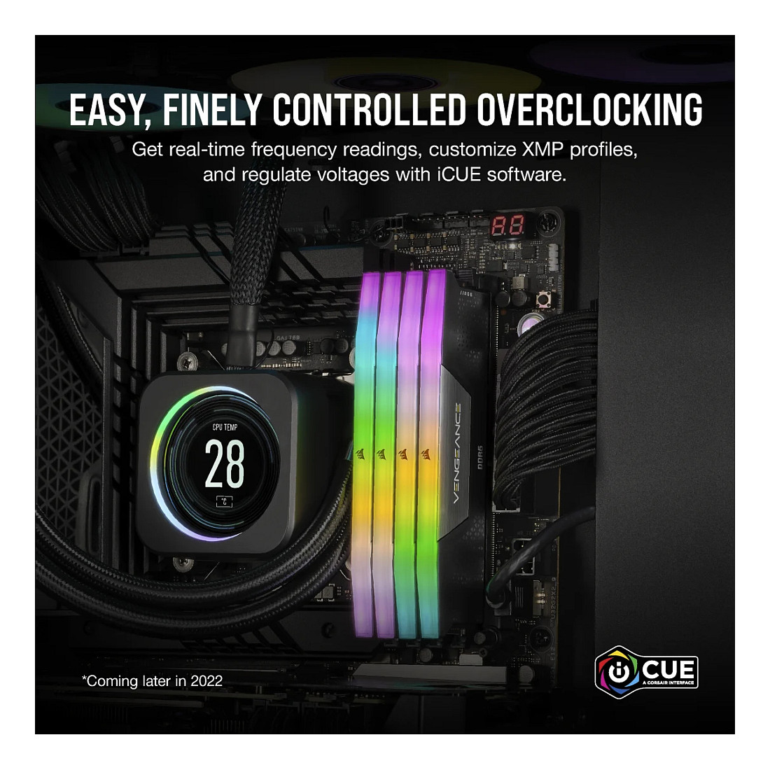 Radna memorija CORSAIR Vengeance RGB DDR5 8GB 5200MHz CL40 crna boja-6