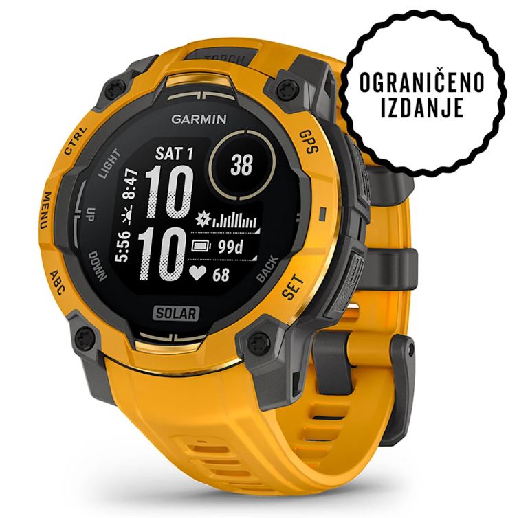 Pametni sat GARMIN Instinct 3 45mm SOLAR Sunburst - 010-02934-02