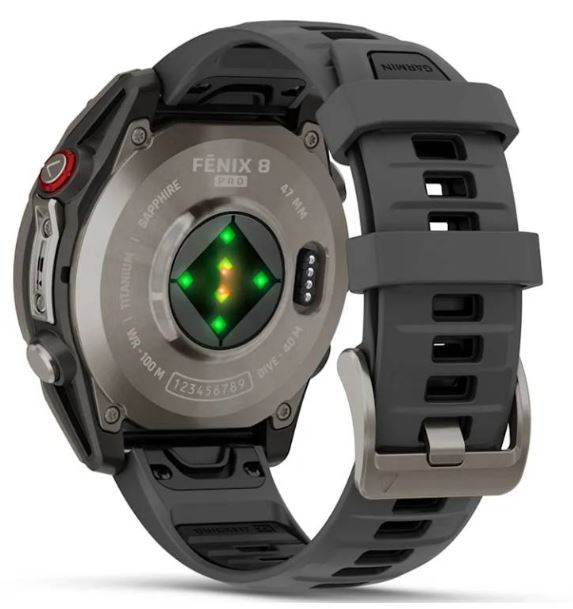 Pametni sat GARMIN fēnix 8 Pro 47 mm LTE AMOLED Sapphire Titanium Graphite/Black - 010-03198-11-2