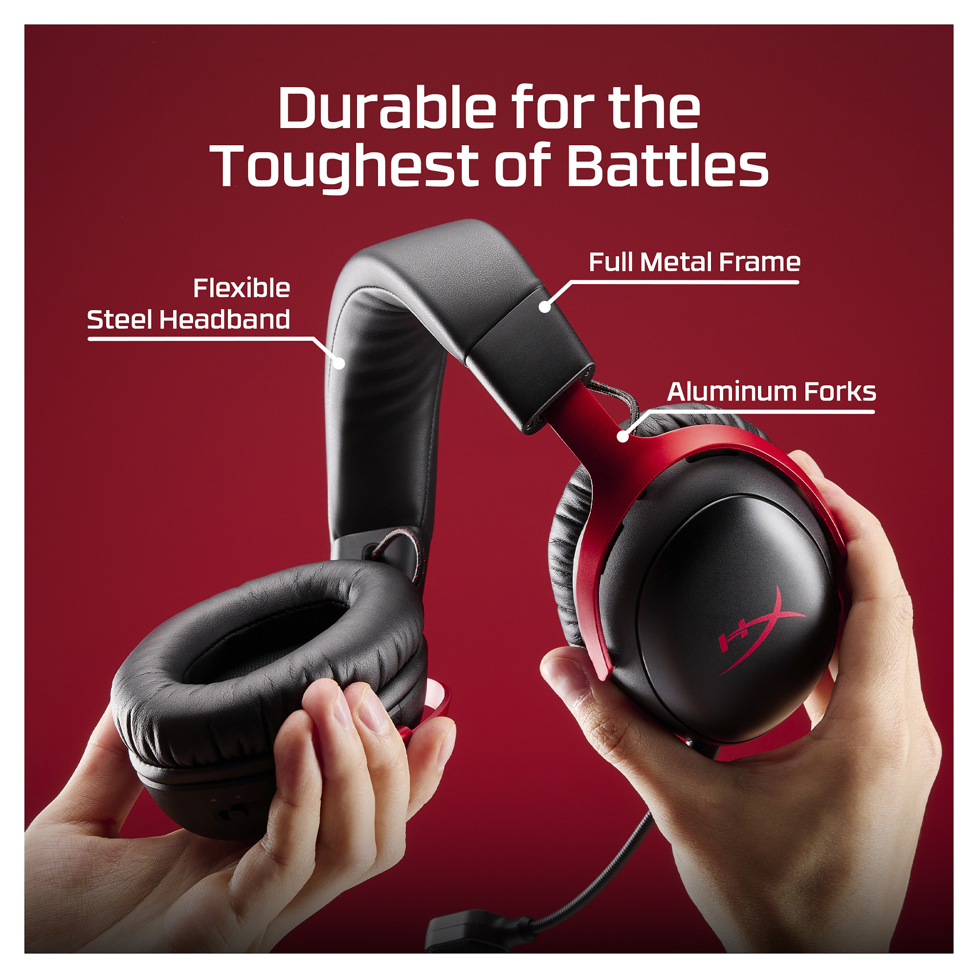 Slušalice HYPERX Cloud III Wireless (bežične, mikrofon, do 120h baterija, USB-C)-3
