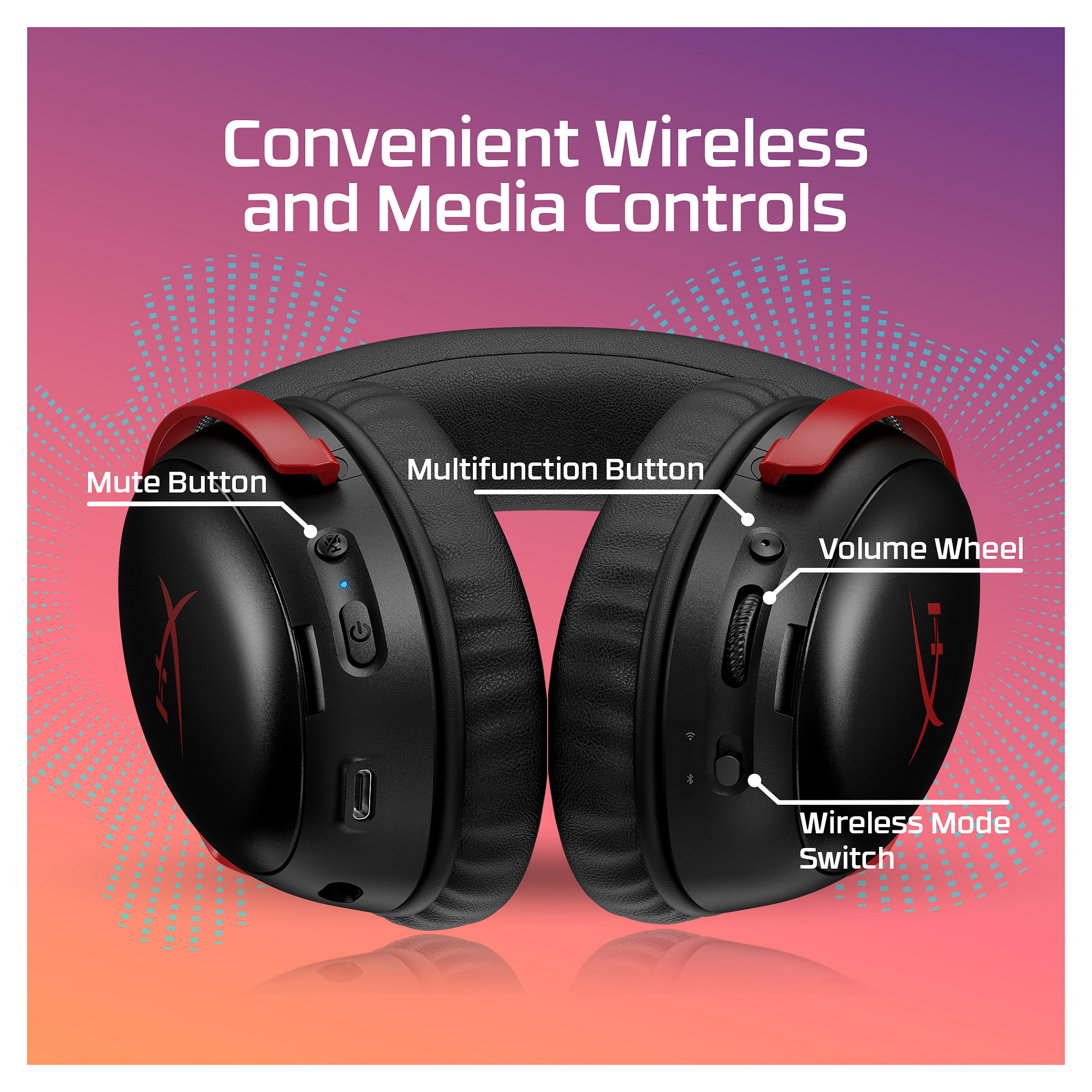 Slušalice HYPERX Cloud III Wireless (bežične, mikrofon, do 120h baterija, USB-C)-5
