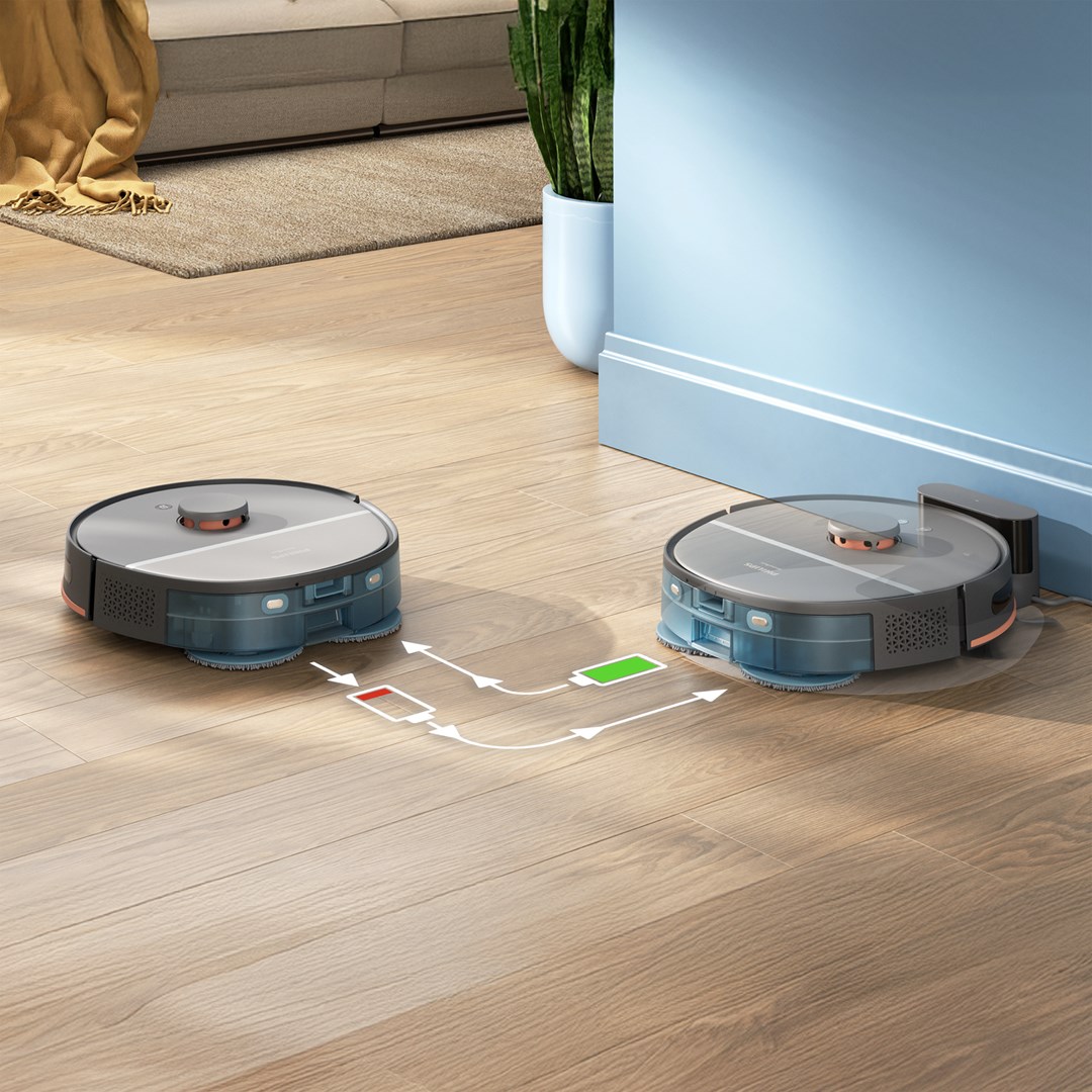 Robotski usisavač i perač PHILIPS HomeRun 5000 Series Aqua XU5000/10-8