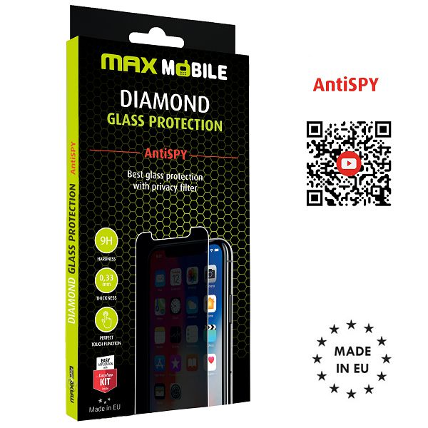 Staklo za mobitel MAXMOBILE za SAMSUNG GALAXY S26, DIAMOND 2.5D AntiSPY