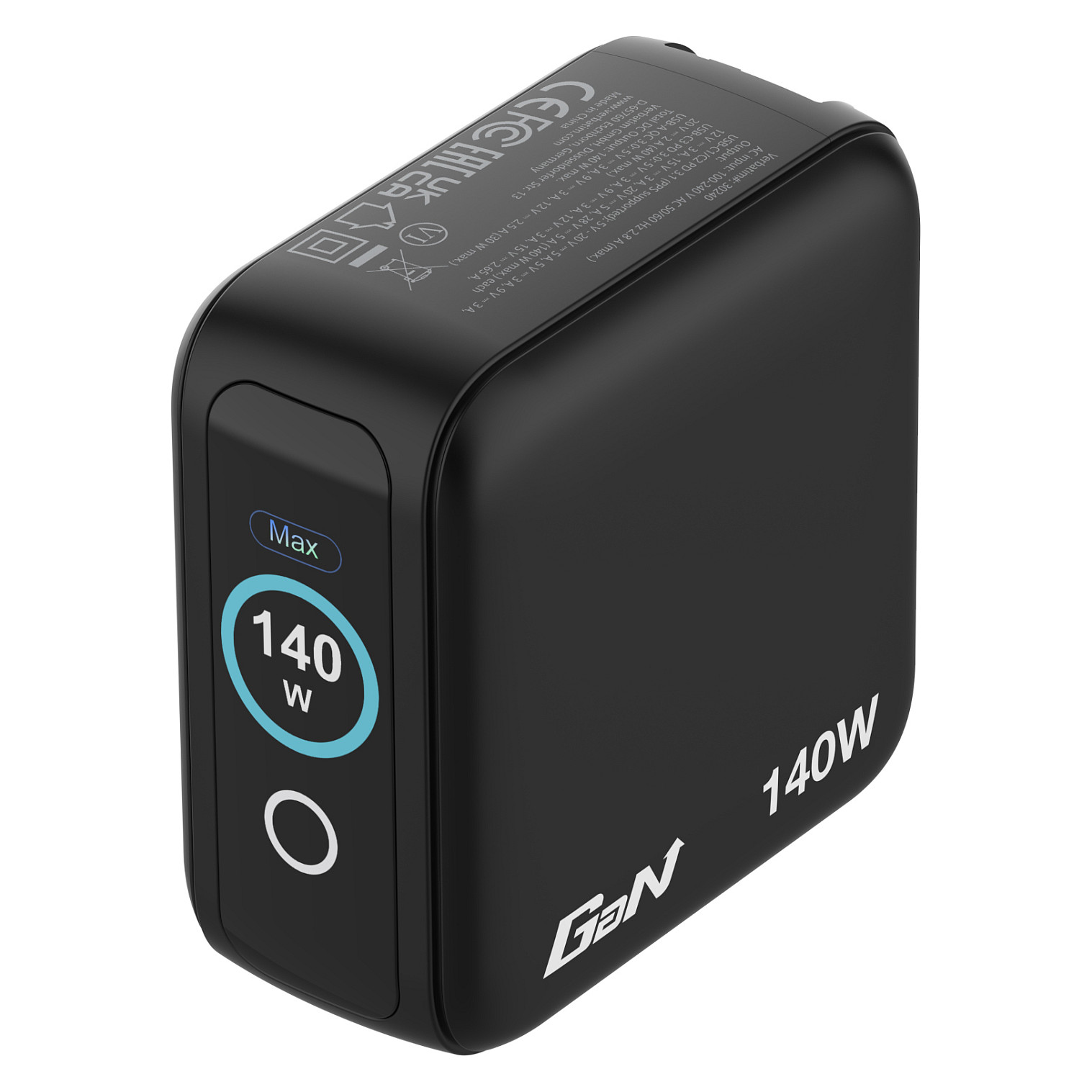 Mrežni punjač VERBATIM 140W 4-Port GaN III s ekranom