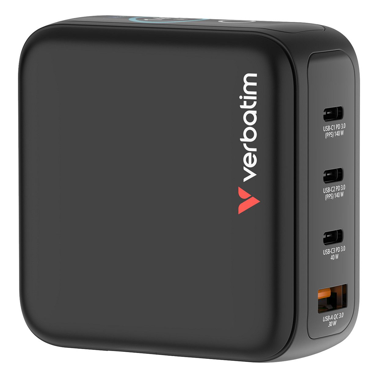 Mrežni punjač VERBATIM 140W 4-Port GaN III s ekranom-4