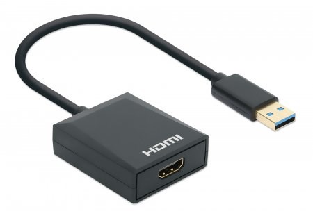 Manhattan USB-A na HDMI adapter, 1080p@60Hz, 15cm-1
